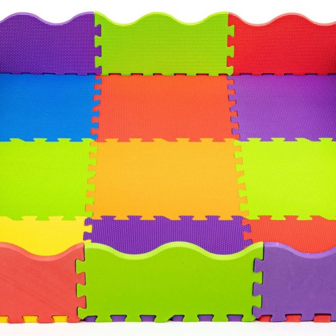 ECOTOYS Pěnové puzzle barevné SX s okraji