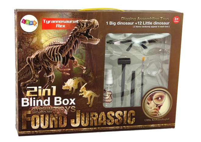 Archeologická sada 2 v 1 kostra dinosaura Tyranosaura