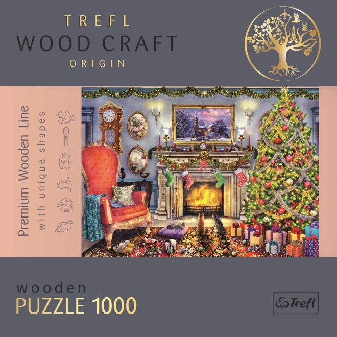 TREFL Wood Craft Origin puzzle U krbu 1000 dílků