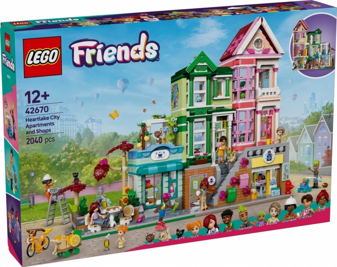 Lego Friends byty a obchody v městečku Heartlake