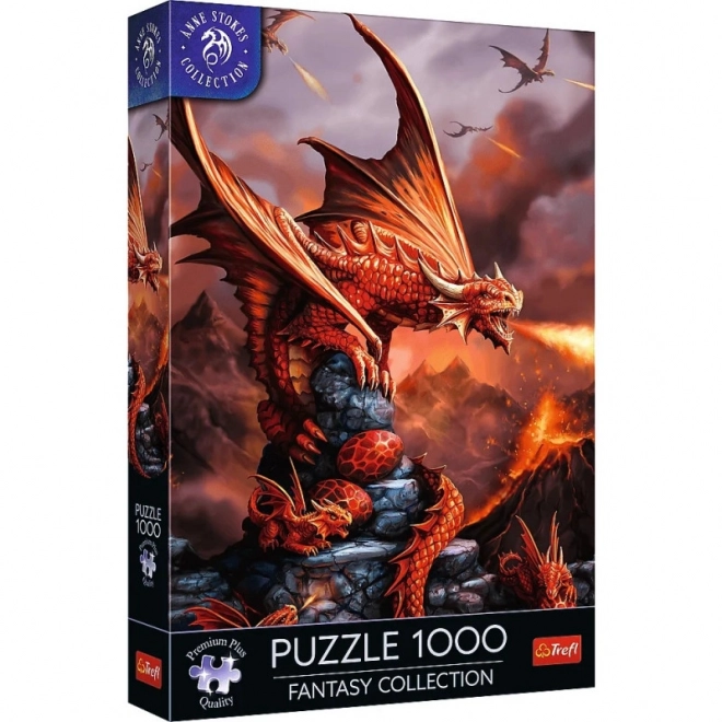 Puzzle 1000 prvků Ohnivý drak od Anne Stokes