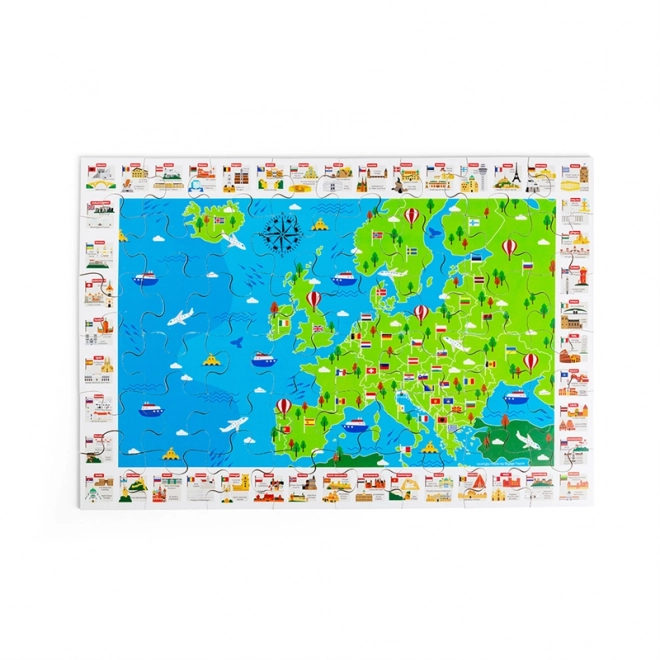 Bigjigs Toys Puzzle Evropské památky