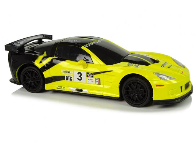 Sportovní auto R/C 1:24 Corvette Yellow C6.R 2.4 G Lights