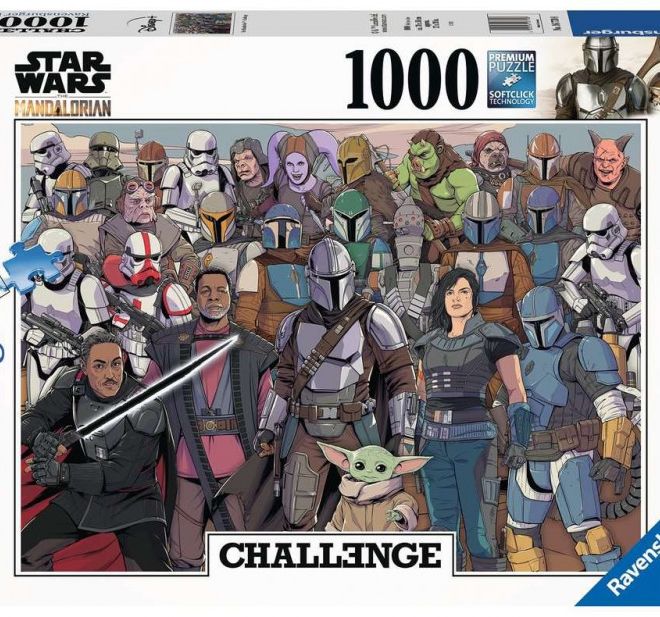 2D puzzle 1000 prvků Star Wars Baby Yoda