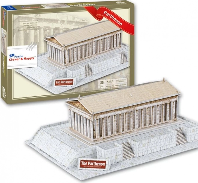 CLEVER&HAPPY 3D puzzle Parthenon, Řecko 25 dílků