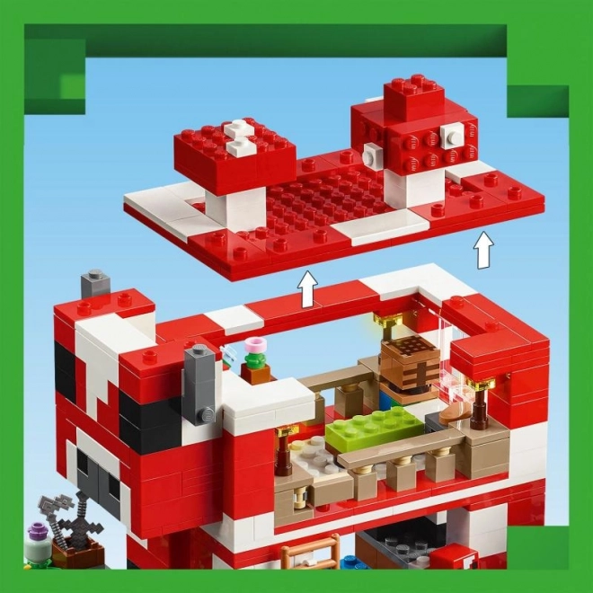LEGO Minecraft Dům Houbové Krávy