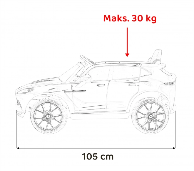 Aston Martin DBX Červená