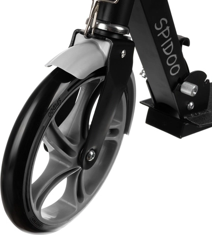 Skládací městská koloběžka pro děti s velkými koly (200 mm) – šedá