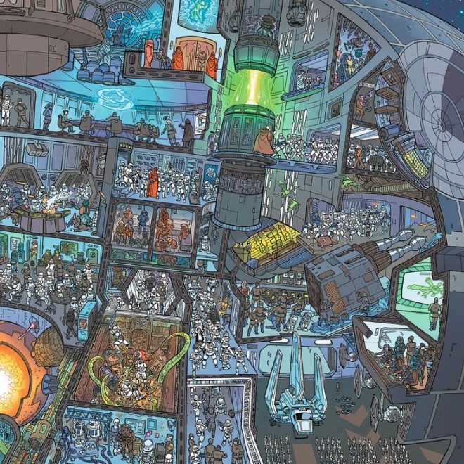 RAVENSBURGER Puzzle Star Wars: Kde je Žvejkal? 1000 dílků