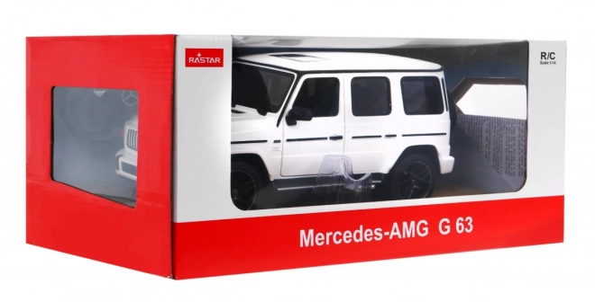 Mercedes-AMG G63 bílý RASTAR 1:14 auto na dálkové ovládání + dálkové ovládání 2,4 GHz