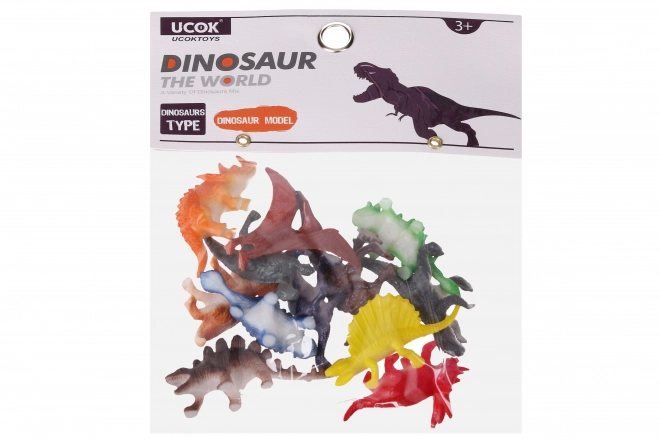 Zvířátka figurky dino 12 ks set 5 cm