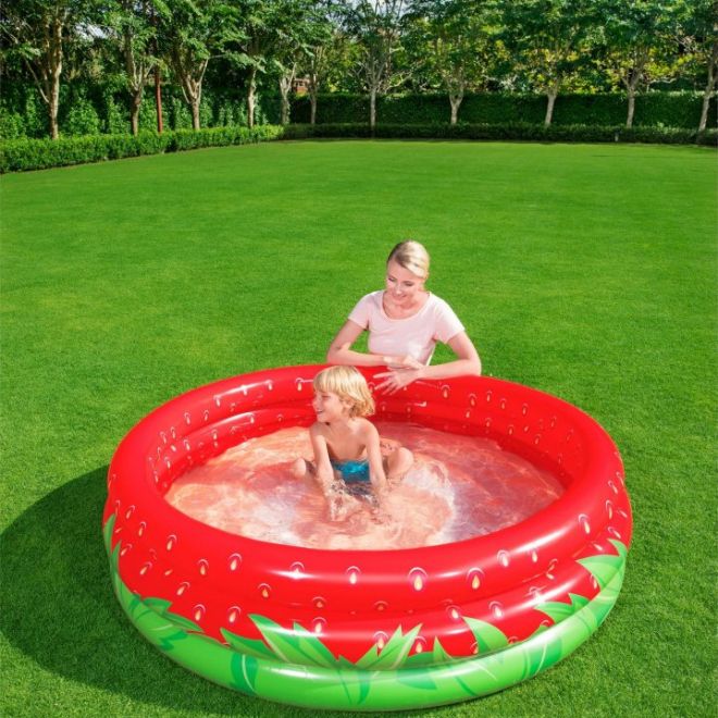 Dětský bazén Sweet Strawberry 2+ brouzdaliště 160x38cm BESTWAY + opravná záplata