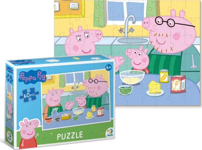 Puzzle Peppa Pig: Společné vaření 60 dílků