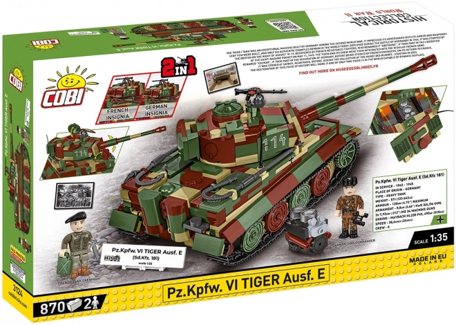 Model tanku Tiger I z 870 kostek