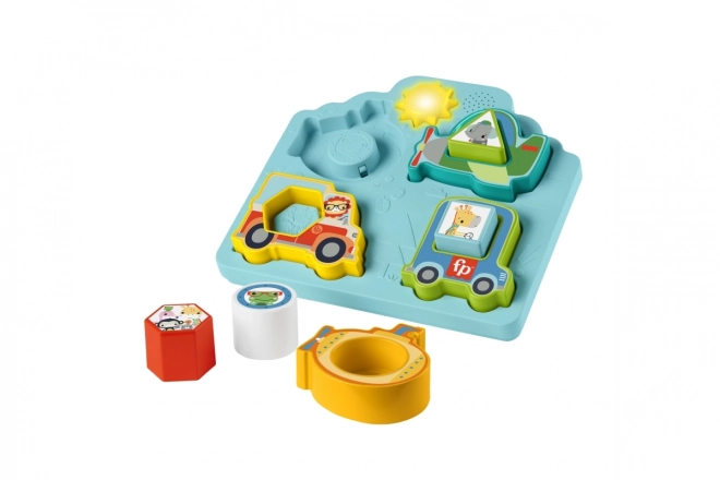 Fisher Price  Puzzle dopravní prostředky se zvuky HRP31