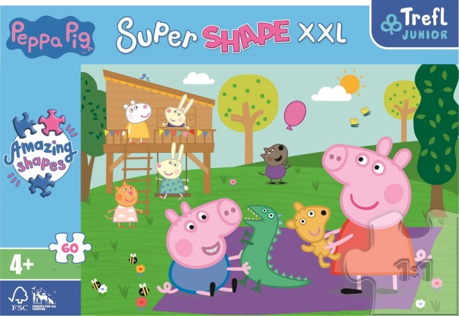 Puzzle XXL Zabavy se bratříčkem Peppa Pig