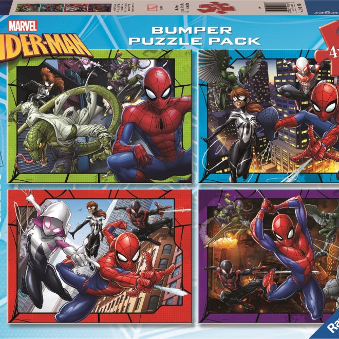 RAVENSBURGER Puzzle Spiderman 4x100 dílků