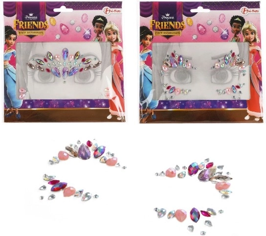 Obličejové zdobící kamínky Princezna