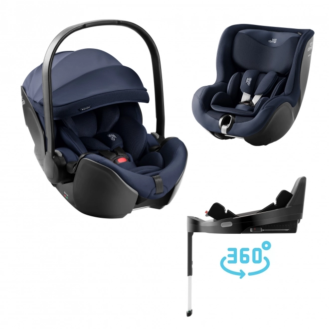 Autosedačkový set Baby-Safe Pro a Dualfix 5z v Night Blue stylu