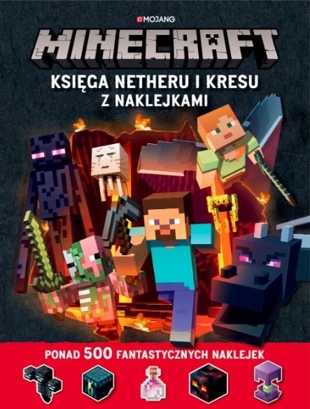 Kniha Nether and Borderlands se samolepkami Minecraft