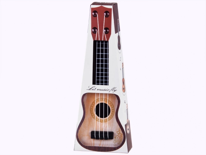 Mini ukulele pro děti 25 cm – krém