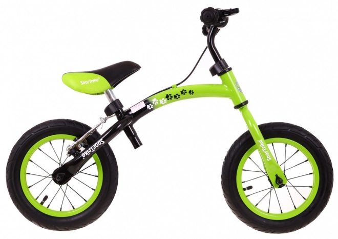 Dětské krosové kolo Boomerang SporTrike Green Učíme se jezdit + variabilní uspořádání rámu