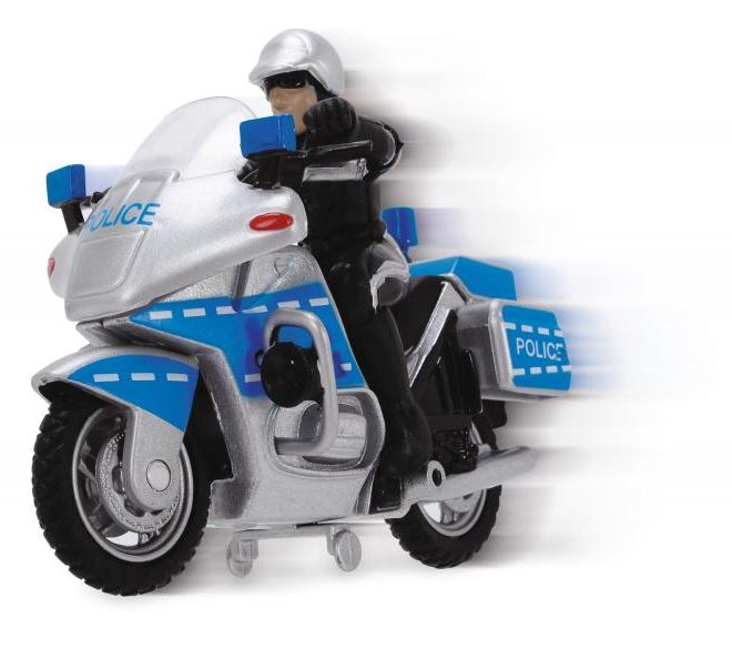 Policejní motocykl s příslušenstvím
