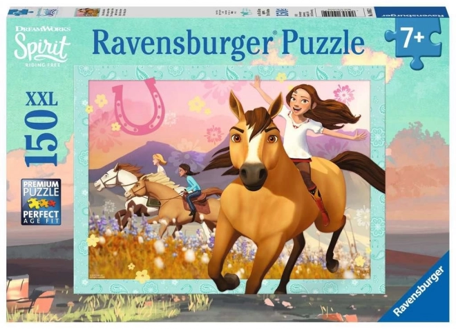 RAVENSBURGER Puzzle Spirit: Volnost ve větru XXL 150 dílků