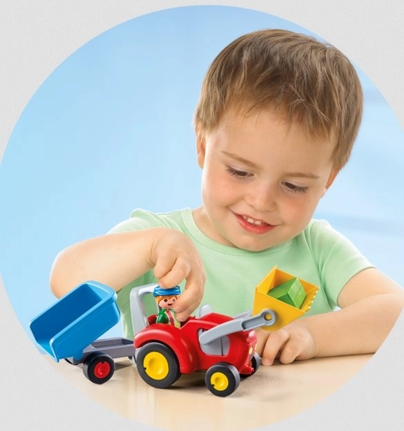 PLAYMOBIL® 1.2.3 6964 Traktor s přívěsem