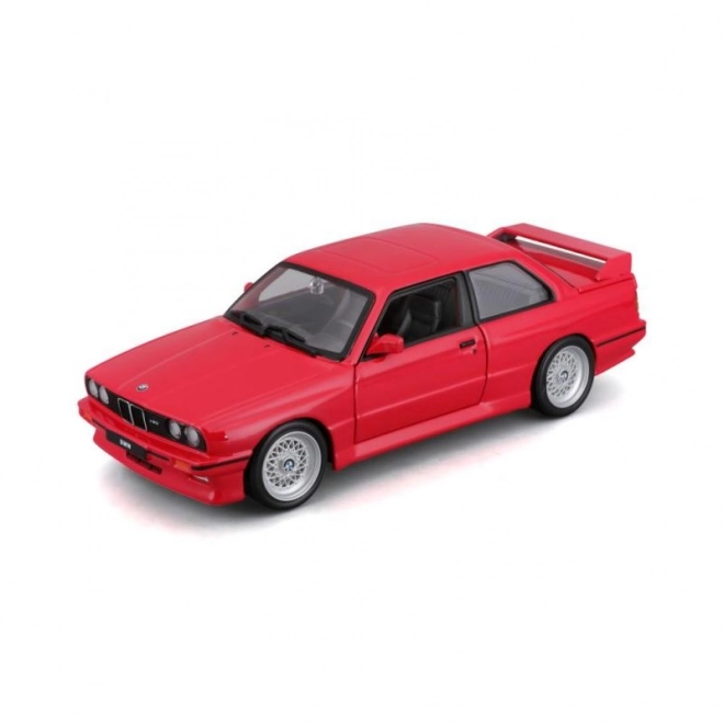 Kovové autíčko BMW 3 Series M3 1988 červené