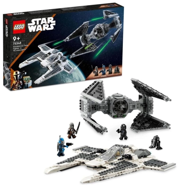 LEGO Star Wars 75348 Mandalorianská stíhačka třídy Fang vs. TIE Interceptor