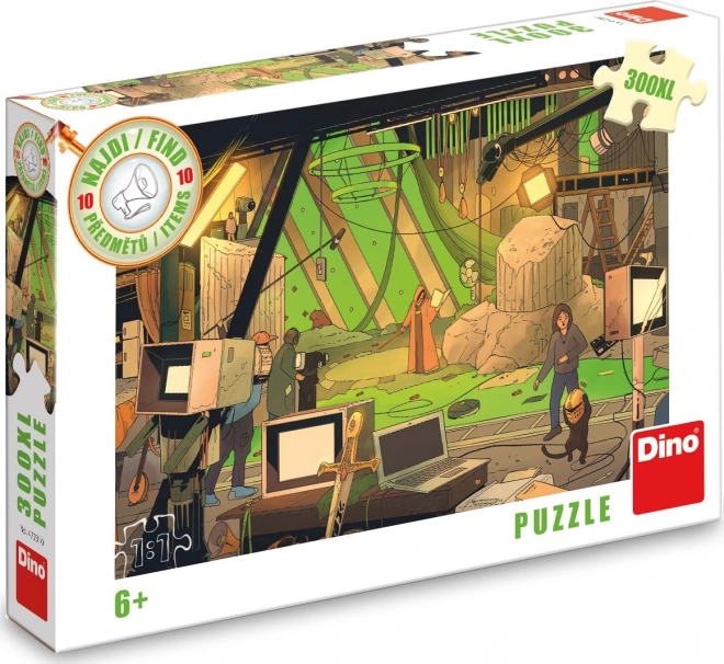 DINO Puzzle Najdi 10 předmětů: Film XL 300 dílků