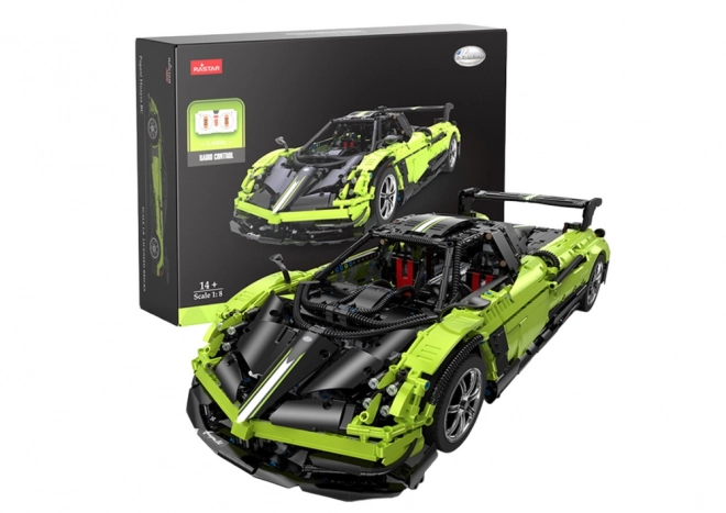 Rastar RC stavebnice 1:8 Pagani Huyara BC Green 2896 Elements