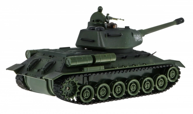 Dálkově ovládané 2 tanky T-34 vs. Tiger pro děti 3+ Střílecí modely 1:28 + Velká tanková bitva + Světelné zvuky