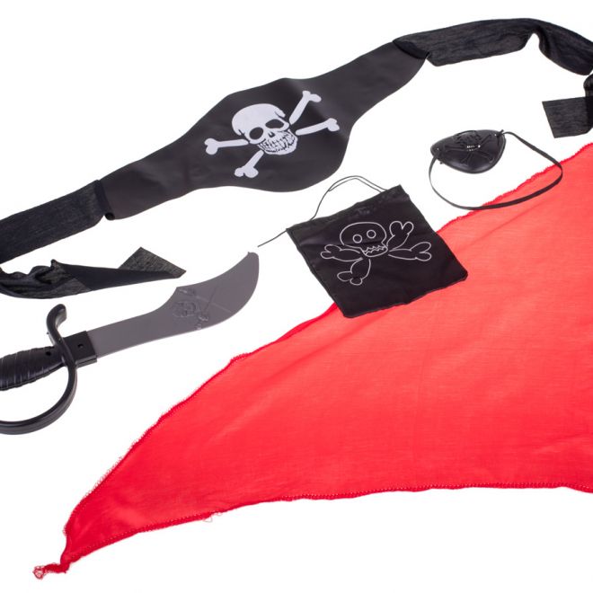 Karnevalový kostým piráta s doplňky