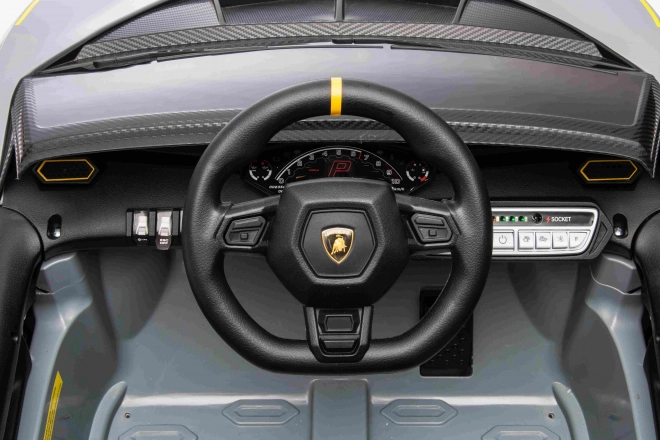 Dětské elektrické autíčko Lamborghini Invencible šedé