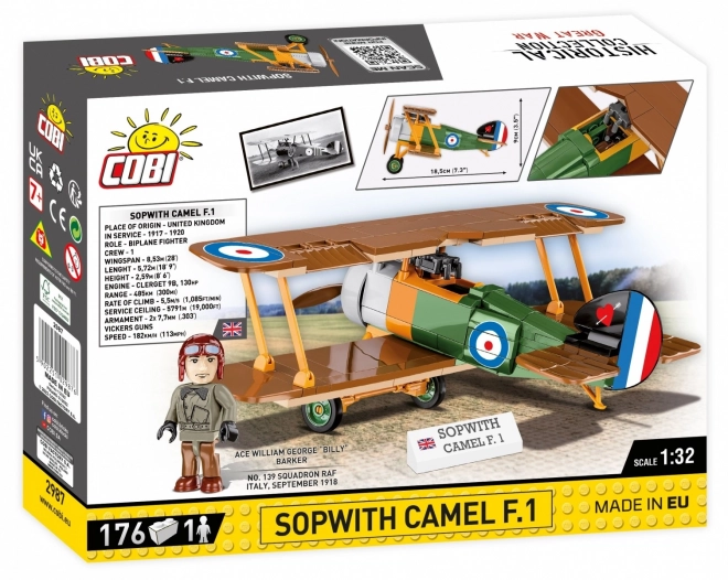 COBI 2987 Great War Sopwith Camel F.1, 1:32, 176 k, 1 f