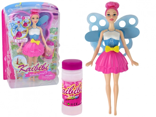 Dětská víla Magic Wings Soap Bubble Doll Pink