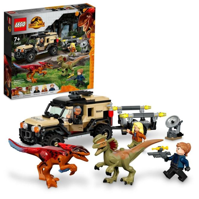 LEGO® Jurassic World™ 76951 Přeprava pyroraptora a dilophosaura
