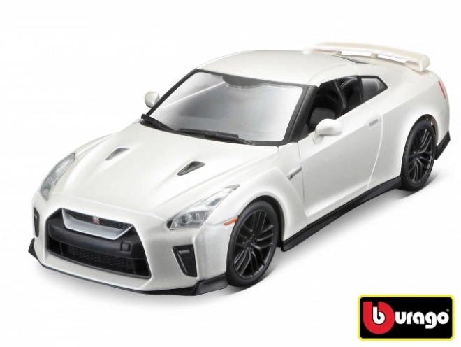 Bburago 1:24 Nissan GT-R Metallic 18-21082 – Bílý