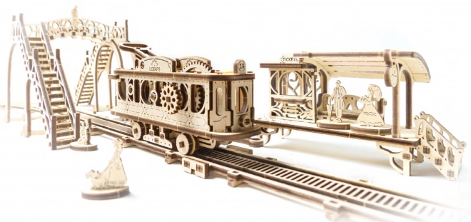 Ugears 3D puzzle - Tramvajová linka 284 dílků