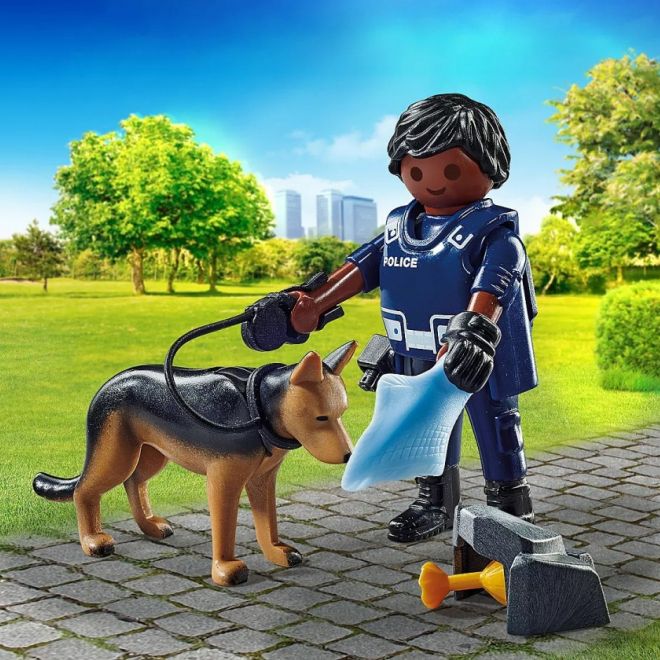 Special Plus figurka 71162 Policista se stopařským psem