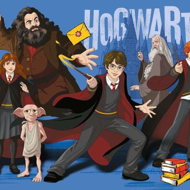 RAVENSBURGER Puzzle Harry Potter a kouzelníci XXL 300 dílků
