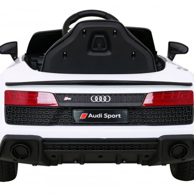 Audi R8 LIFT Bateriové auto bílé + dálkové ovládání + EVA kola + MP3 + LED