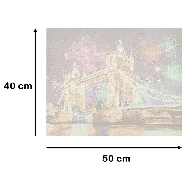 Malování podle čísel 50x40cm most