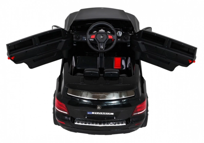 Dětské autíčko City Rider černé + Dálkové ovládání + Nastavení volantu + Pomalý start + MP3 USB + LED dioda