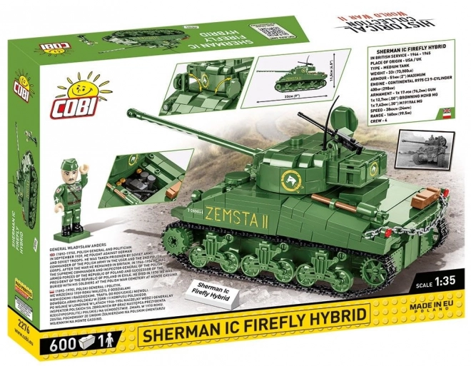 COBI 2276 II WW Sherman Ic Firefly Hybrid, 1:35, 608 k, 1 f