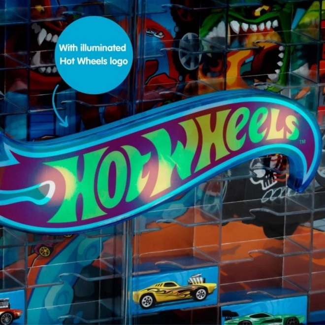 Hot Wheels sběratelská vitrína s osvětlením