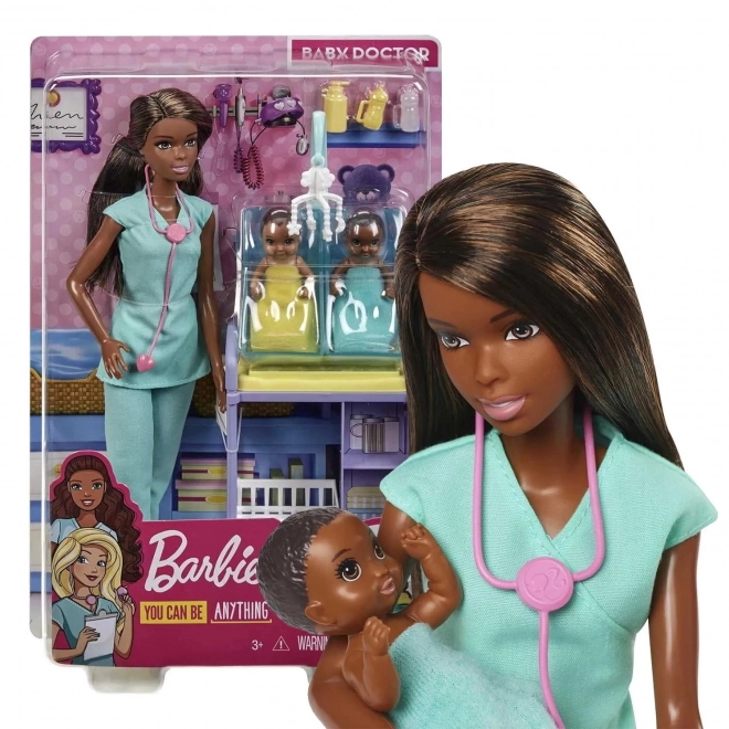 Barbie Kariéra Baby Doctor Brunette Fashion Doll GKH24