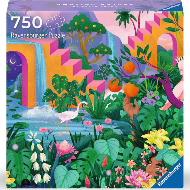 RAVENSBURGER Čtvercové puzzle Art & Soul: Úžasná příroda 750 dílků